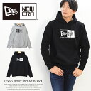 NEW ERA ニューエラ ボックスロゴプリント スウェットパーカー プルオーバー 裏毛スウェット ロゴパーカー 定番 メンズ レディース ユニセックス 送料無料 11783043 11783044