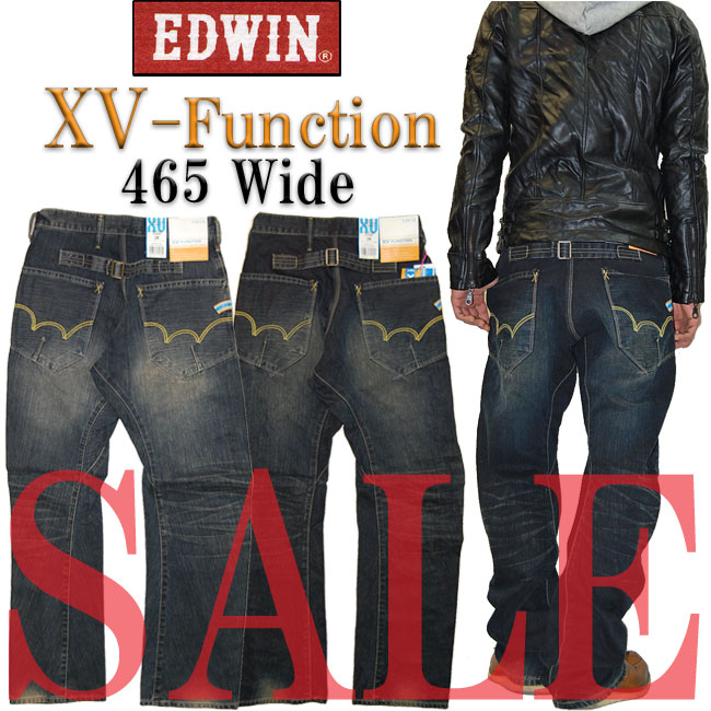 【41％OFF・SALE(セール)】EDWIN(エドウィン) XV-FUNCTION 先進的3Dサルエル・スタイル 465XVF ワイドストレート