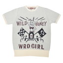 WEIRDO WRD ROD - S/S SWEATER (WRD GIRL/IVORY)ウィアード 半袖セーター/サマーニット/GLADHAND【GANGSTERVILLE/ギャングスタービル/OLD CROW/オールドクロウ】