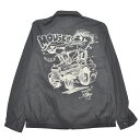 WEIRDO × STANLEY MOUSE MOUSE HOTROD - JACKET (BLACK)ウィアード×スタンリーマウス スウィングトップジャケット/GLADHAND【GANGSTERVILLE/ギャングスタービル/OLD CROW/オールドクロウ】