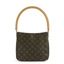 美品・ルイヴィトン モノグラム・ルーピングMM・ショルダーバッグ/M51146/ブラウン/LOUIS VUITTON【♀】【S】【レディース】/b181204■224774【中古】