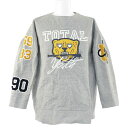 超美品・18AW アンダーカバー メタルボンディング BIG SWEAT FORMER JUVENILE トップス/UCV1804-1/1/グレー/UNDER COVER【春秋冬】【♂♀】【S】【ユニセックス】/b190123■228378【中古】