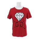 グッチ 半袖・カットソー・Tシャツトップス 17SS ダイヤプリント/432086X3E87/XS/レッド/GUCCI【♂】【A】【メンズ】/b190819★■302219【中古】