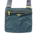 プラダ トライアングルロゴ・ナイロンショルダーバッグ/ブルーグレー系/PRADA【♀】【B】【レディース】/b200819【RF4】■356969【中古】