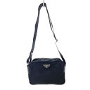 プラダ トライアングルロゴ・ナイロンカメラバッグ・ショルダーバッグ/BT0166/ブラック/PRADA【♀】【B】【レディース】/b200820【RF4】■356013【中古】