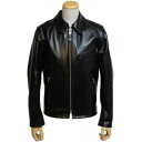 【2020年秋納期分 予約受付】【 ショット 689H ホースハイド シングルライダース ブラック】 Schott 689H Men's Classic Racer Motorcycle Jacket Horsehide Black