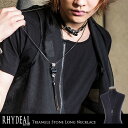 "RHYDEAL Select【リデアル セレクト】トライアングルストーンロングネックレス/Black"【返品・交換対象外商品】【あす楽対応】【goods】ネックレス ヴィジュアル系 ビジュアル系 V系 チョーカー ロック メンズ アクセサリー アクセ レディース ラインストーン 小物
