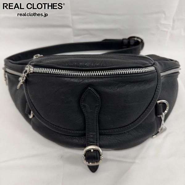 【中古】CHROME HEARTS/クロムハーツ SNAT PACK #1 スナットパック レザーウエストバッグ/ボディバッグ