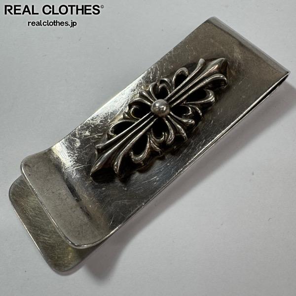 【中古】CHROME HEARTS/クロムハーツ MNY CLIP LG マネークリップ フローラルクロス