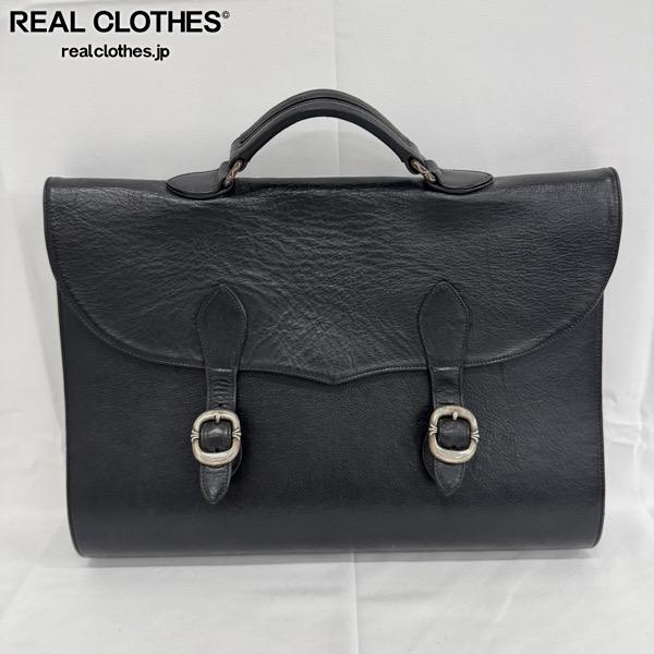 【中古】CHROME HEARTS/クロムハーツ BRIEFCASE NH レザーブリーフケース/ビジネスバッグ