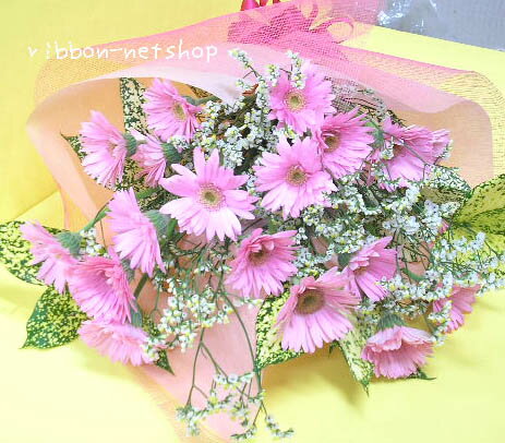 【送料無料】【成人の日】【誕生日】ガーベラ20本の花束・たて長タイプFL-SE-06