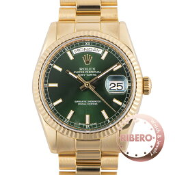 ROLEX ロレックス <strong>デイデイト</strong> <strong>118238</strong> ランダム グリーン【中古】