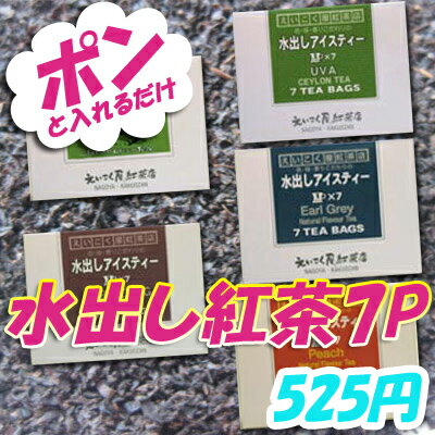 コーヒーより紅茶！とっても簡単！！水出し紅茶【05P3Aug12】夏の暑い日にぴったりな水出し紅茶！茶葉のティーパックを1リットルの水が入った容器にポンと入れるだけの手軽さ！