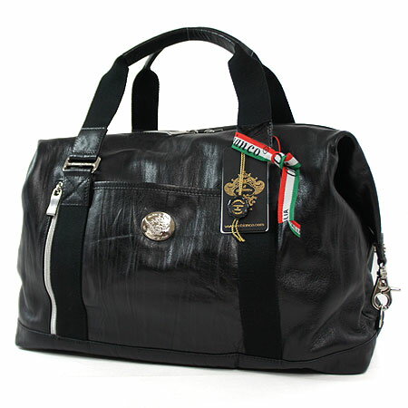 【 OROBIANCO オロビアンコ 】 レザーボストンバッグ 3385 COMPLICATA LUX MOUCH NERO 【2WAY ショルダー】【BAG/バッグ/ボストンバック/BOSTONBAG】【メンズ/men's/男性用】【送料無料】【5P_0802】