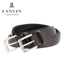 ランバンコレクション ベルト jlmb8240 LANVIN COLLECTION ビジネスベルト 中間フリー 鹿革 本革 レザー メンズ ブランド専用BOX付き