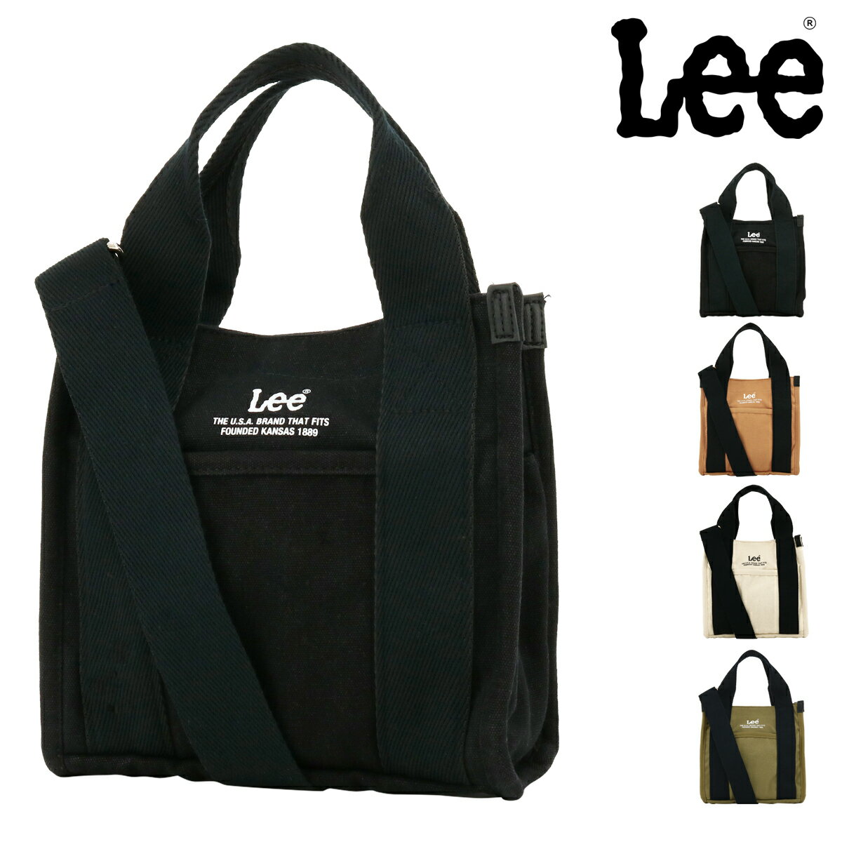 Lee ハンドバッグ ショルダーバッグ トートバッグ ミニトート ランチトート 2WAY コットン キャンバス メンズ レディース 320-5003 Lindberg リー 斜め掛け 手提げ ワンマイルバッグ[PO10][即日発送]