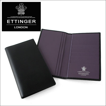 エッティンガー ETTINGER 長財布 806AJR PURPLE COLLECTION WALLET ブラック×パープル 【 ロイヤルコレクション OH086AJR 】【 レザー 財布 札入れ 長札 】【YDKG-tk】【smtb-k】【w2】エッティンガー ETTINGER 長財布 ロイヤルコレクション レザー 財布 札入れ メンズ 35％OFF！ 送料無料！