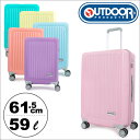 アウトドアプロダクツ 【 OUTDOOR PRODUCTS 】 スーツケース OD-0694-60 61.5cm 【 アウトドア プロダクツ ジッパーハードキャリー 1年保証 】【 スーツケース TSAロック搭載 】