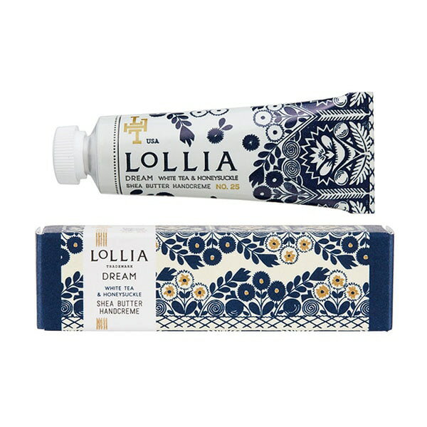 LOLLIA(ロリア) プチ<strong>ハンドクリーム</strong>【ドリーム】アメリカ製 海外 インポート ハンドケア ミニ<strong>ハンドクリーム</strong> 保湿 潤い マカデミアオイル アボカドオイル アルガンオイル シアバター 滑らか 人気 マーゴット・エリーナ 女性 プレゼント ギフト 贈り物 誕生日