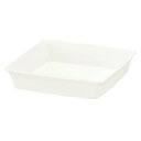 スリーク プレート10号 ホワイト(W) リッチェル Richell 園芸用品 ガーデニング DIY 鉢用受け皿 鉢皿 ソーサー 日本製 国産 made in japan プラスチック 樹脂 おしゃれ スクエア 角型 正方形