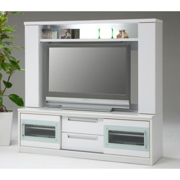 テレビ台 TVボード テレビボード ハイタイプ 幅155cm 高さ150cm LEDダウン…...:rick-store:10004400