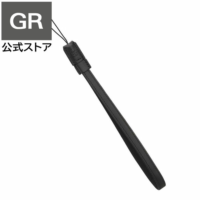 <strong>RICOH</strong> ハンドストラップ GS-2 ブラック 【 高級感のある本革製 / 「<strong>GR</strong>」の型押しロゴ入り / 対応機種：<strong>GR</strong> <strong>IIIx</strong> , <strong>GR</strong> III , <strong>GR</strong> II , <strong>GR</strong> , <strong>GR</strong> Digital IV】GS2 <strong>GR</strong>3x <strong>GR</strong>3 純正品