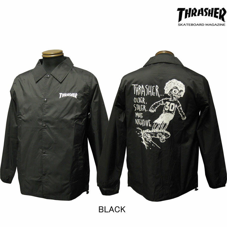 【楽天市場】THRASHER SIEBEN OLD SKATE COACH JACKET 【スラッシャー コーチジャケット】：RIFFLE