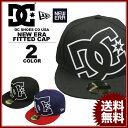 ディーシー シューズ DC SHOES キャップ メンズ レディース New Era COVERAGE FITTED CAP ブラック 黒 ネイビー 紺 レッド 赤 ニューエラー