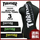 スラッシャー THRASHER フェスタオル MAG LOGO MUFFLER FESTIVAL TOWEL ブラック 黒 マフラータオル フェスティバル タオル メンズ レディース