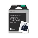 チェキ フィルム スクエアフォーマット モノクローム 10枚入 INSTAX SQUARE MONOCHROME WW1 FUJIFILM 富士フイルム フジフィルム