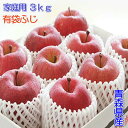 家庭用『有袋ふじ』3kgダンボール・フルーツキャップ詰(約9~12玉入)