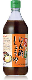 カネショウの「ぽん酢しょうゆ 500ml」おろしりんごがたっぷり！柚子の美味しさが絶妙にブレンドした、津軽のぽん酢