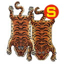 チベタン タイガー ラグ マット S 虎