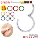 ボディピアス 16G 14G セグメントリング/ワンタッチ サージカルステンレス シンプル ボディーピアス 軟骨ピアス 軟骨用 セグメント リング 「BP」「SA」|14ゲージ 16ゲージ トラガス ステンレス 落ちないキャッチ 凛 リングピアス ボディピ 口ピアス シルバー「bl」