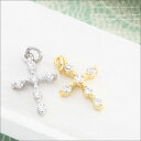 チャーム クロス 十字架 ボディピアス ジュエル 18G 1...