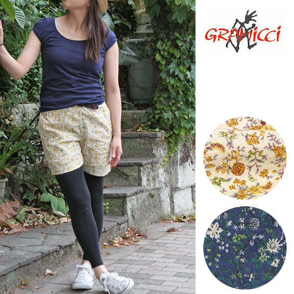 【更に値下げ！SUMMER SALE/30％OFF】◆2012年春夏モデル◆GRAMICCI WOMENS FLOWER VERY SHORTS [全2色]グラミチ　フラワーベリーショーツレディース(女性用) _11306F(ripe)