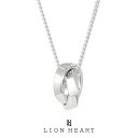 ライオンハート フラグメント ダブルリングネックレス シルバー925 1NE241A0SV LION HEART for Gift Wリング キヘイチェーン メンズ ブランド プレゼント 誕生日 アクセ
