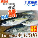 送料無料!【あす楽対応/即納】冷凍 天然サバ 三重県産【 約...