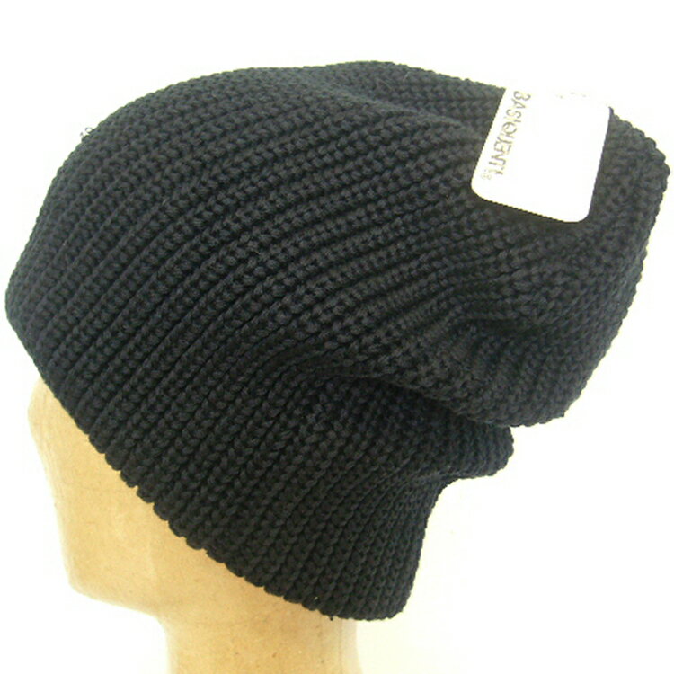 ゆったりかぶれるザックリ編みニット帽！大きめ◎4色展開 - Super Big Knit Cap（スーパービックニットキャップ） [BASIQUENTI]_帽子・メンズ・レディース・ユニセックス・ニットキャップ・大きいサイズ・ニット帽・ワッチ_