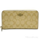 コーチ 財布 COACH ラウンドファスナー長財布 レディース ライトカーキxオフホワイト PVC f54632imdqc コーチアウトレット【あす楽対応】【ブランド】