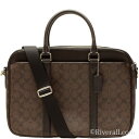 コーチ バッグ COACH メンズ 2wayビジネスバッグ/ブリーフケース マホガニーxブラウン PVCxレザー f54803mabr コーチアウトレット 送料無料