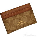 コーチ COACH パスケース/定期入れ カードホルダー レディース カーキxサドル レザー f63279imbdx コーチアウトレット【あす楽対応】【ブランド】