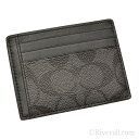 コーチ COACH カードホルダー/パスケース チャコール x ブラック PVC x レザー f75027cqbk コーチアウトレット【あす楽対応】【ブランド】