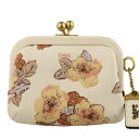 【23日24時まで全品5%OFFクーポン】コーチ COACH ショップ袋付き コインケース 小銭入れ 花柄 アウトレット 89605b4ha-zz | ミニウォレット サイフ 財布 さいふ レディース 小さい コンパクト かわいい 可愛い おしゃれ オシャレ ブランド PVC レザー がま口 フラワー