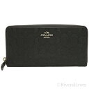 コーチ 財布 COACH ラウンドファスナー長財布『アウトライン シグネチャー アコーディオン ジップ アラウンド』 レディース ブラック キャンバスxレザー f54633sbkbk コーチアウトレット【送料無料】【あす楽対応】【ブランド】