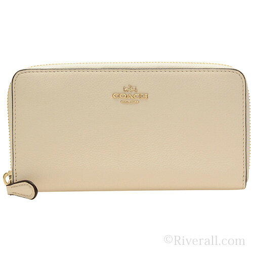 コーチ 財布 COACH ラウンドファスナー長財布 レディース オフホワイト レザー f57215imchk コーチアウトレット【送料無料】【あす楽対応】【ブランド】