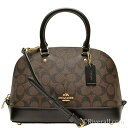 コーチ バッグ COACH 2wayハンドバッグ 『ミニ シエラ サッチェル シグネチャー クロスボディ』 レディース ブラウンxブラック PVCxレザー f58295imaa8 コーチアウトレット