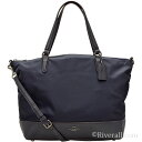 コーチ バッグ COACH 2Wayトートバッグ レディース ミッドナイトブルー ナイロンxレザー f57902qbmq アウトレット店買付 あす楽対応