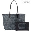 コーチ バッグ COACH トートバッグ リバーシブル ポーチ付 レディース フローラルプリント ミッドナイトブルーマルチ PVC×レザー f59441svm5i アウトレット店買付【送料無料】【あす楽対応】