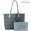コーチ バッグ COACH リバーシブルトートバッグ 『シグネチャー ランチ フローラル プリント コーテッド キャンバス』 ポーチ付 レディース デニムブルーxコーンフラワーブルー PVCxレザー f59460svm2p アウトレット店買付